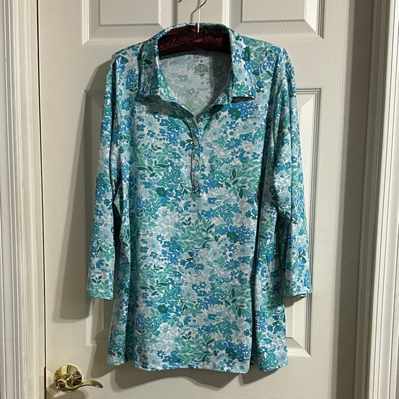 Croft & Barrow Women's Plus Floral Top Size 1X - Picture 1 of 5